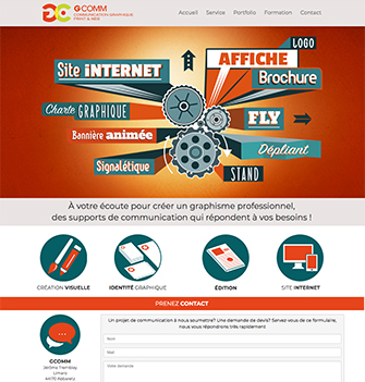Site internet - G-COMM communication graphique