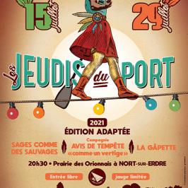 Affiche festival “Les jeudis du port 2021“